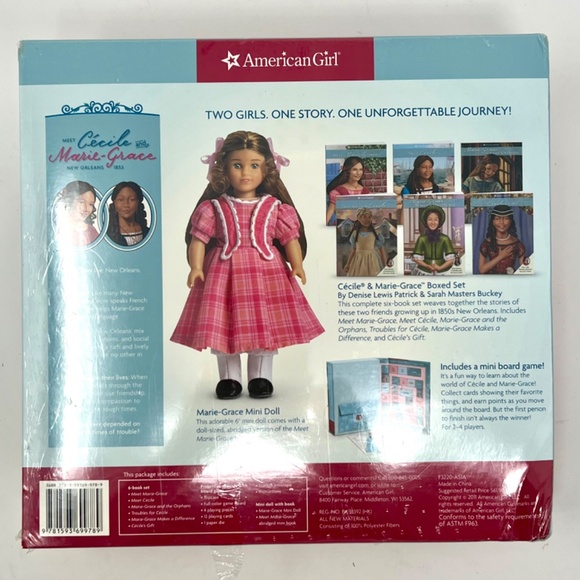 American Girl Cecile and Marie-Grace Boxed 6 Book Set with Cecile Mini Doll NIP - Picture 7 of 15